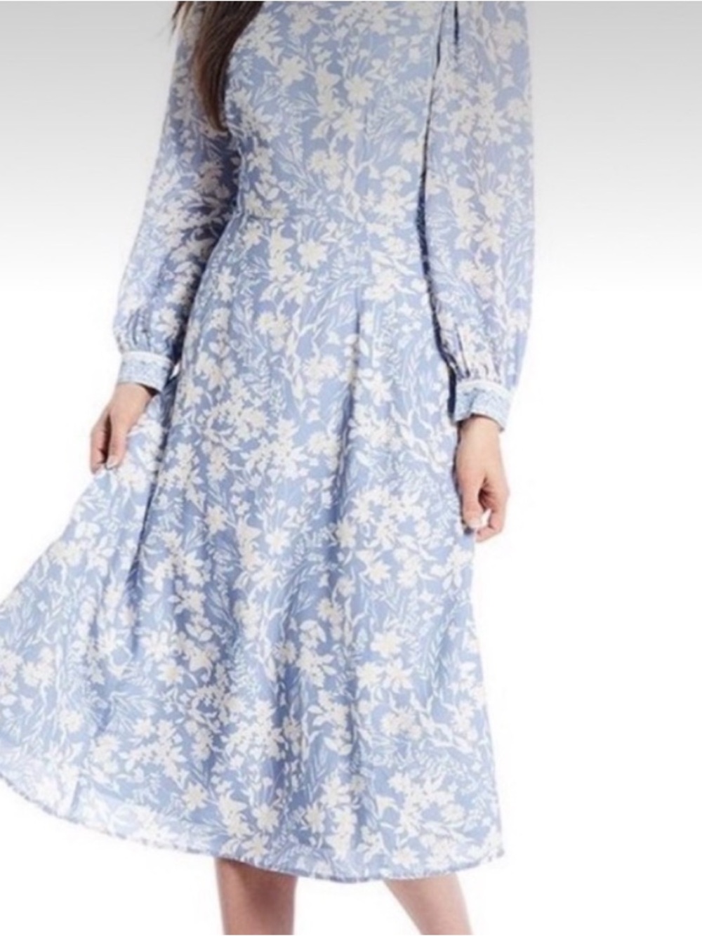 Antonio Melani x Born On Fifth floral long-sleeve midi dres